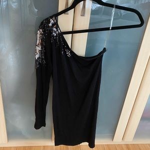 Forever21 Sequin One Shoulder Dress Size S